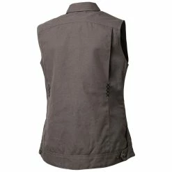 Roland Sands Design Women's Hayden Gray Textile Vest -Motorcycle Accessories Shop 305 1701 C V1