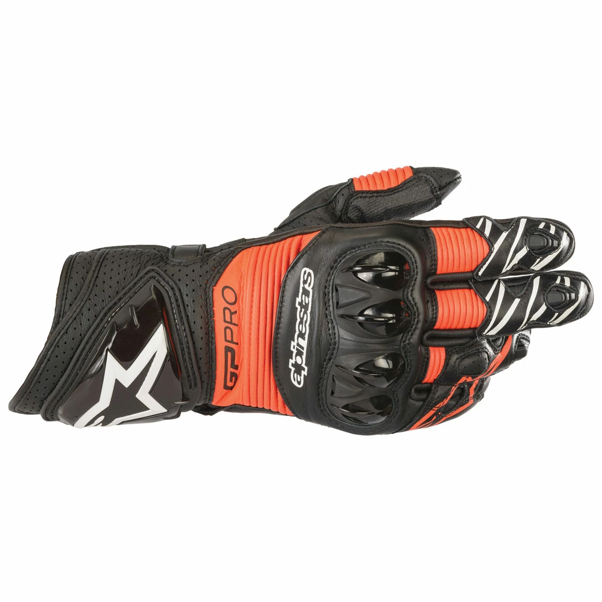 Alpinestars Men's GP Pro R3 Black/Red Leather Gloves 1 Alpinestars Men's GP Pro R3 Black/Red Leather Gloves