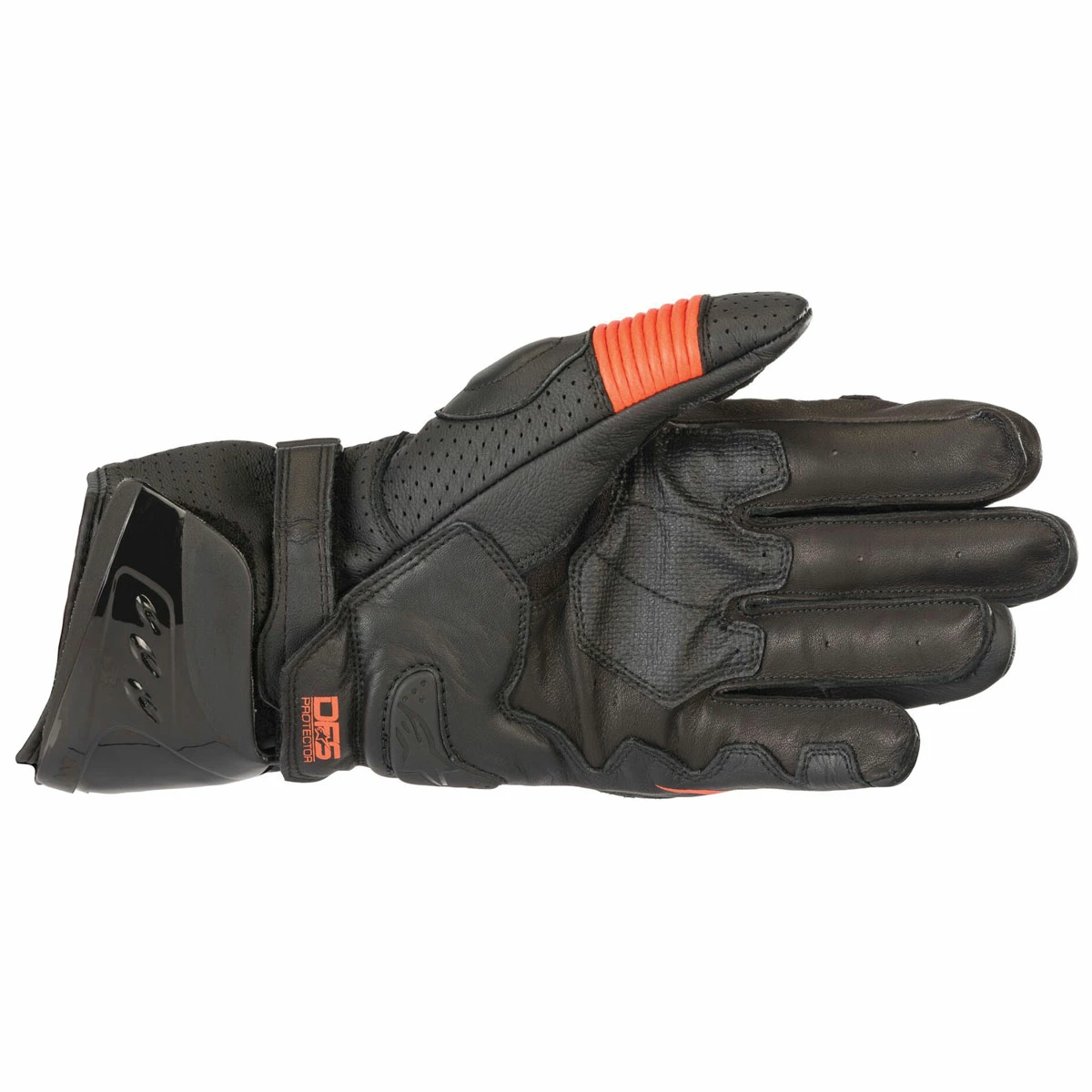 Alpinestars Men's GP Pro R3 Black/Red Leather Gloves 2 Alpinestars Men's GP Pro R3 Black/Red Leather Gloves - Image 2