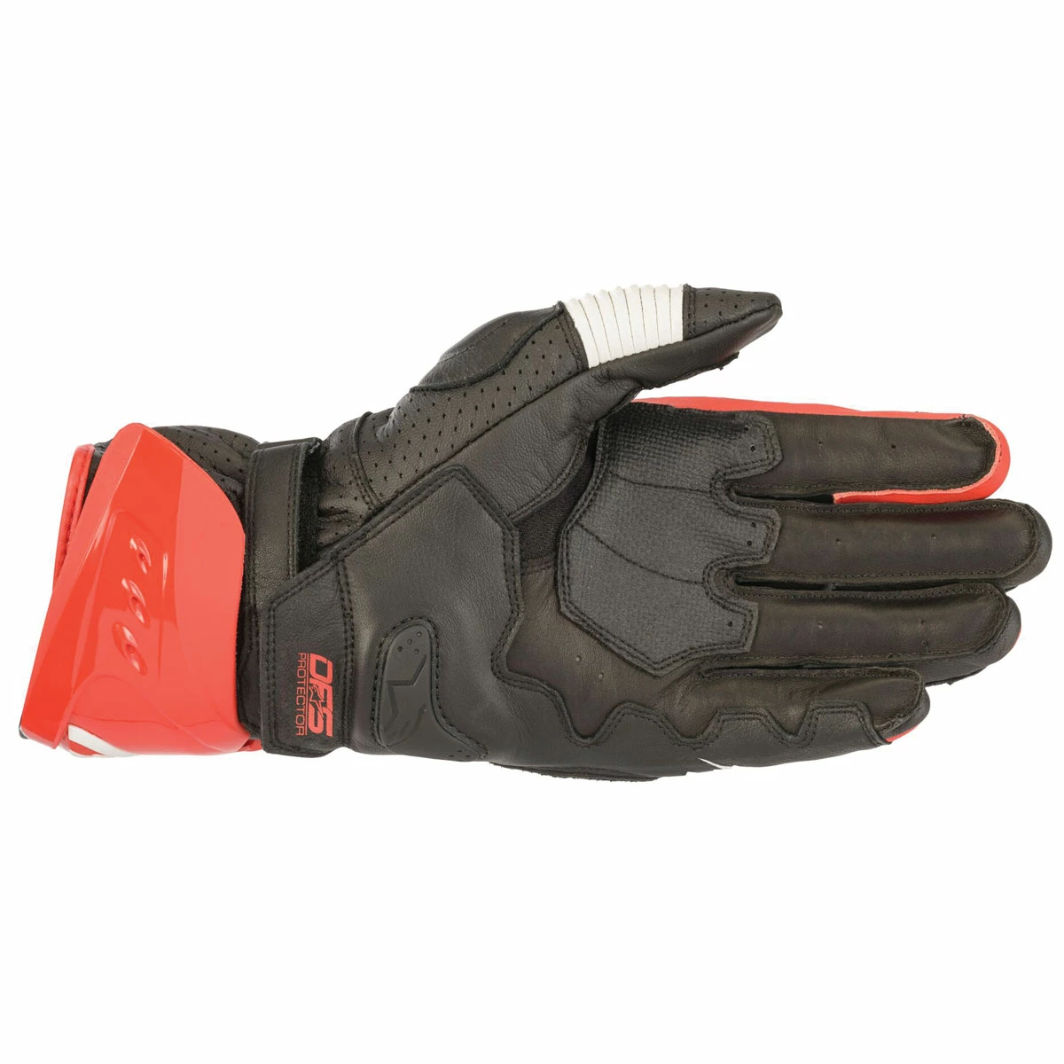 Alpinestars Men's GP Pro R3 Black/White/Red Leather Gloves 2 Alpinestars Men's GP Pro R3 Black/White/Red Leather Gloves - Image 2
