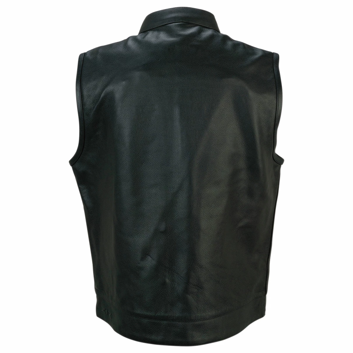 Z1R Men's Vindicator Black Leather Vest 2 Z1R Men's Vindicator Black Leather Vest - Image 2