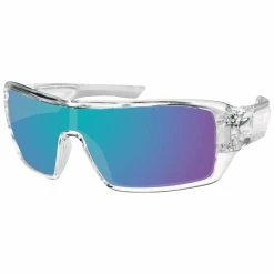 Bobster Paragon Crystal Clear Sunglasses With Blue Mirror Lens