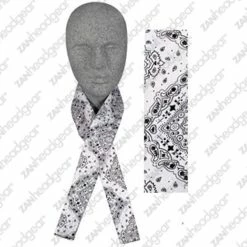 ZAN Headgear White Paisley Cooldanna