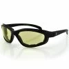 ZAN Headgear Arizona Black Sunglasses With Yellow Lens And Foam Seals