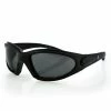 ZAN Headgear Texas Black Sunglasses With Smoke Lens And Foam Seals