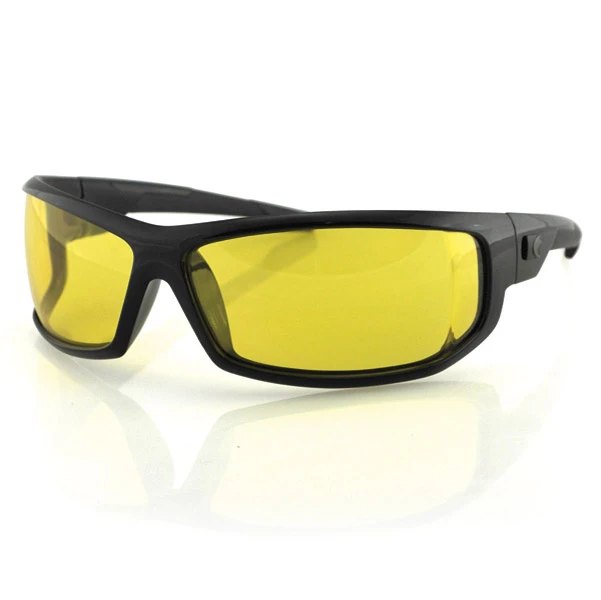 Bobster AXL Black Sunglasses With Yellow Lens 1 Bobster AXL Black Sunglasses With Yellow Lens