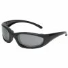 Chap'el Performance Padded Black Sunglasses With Smoke Lens