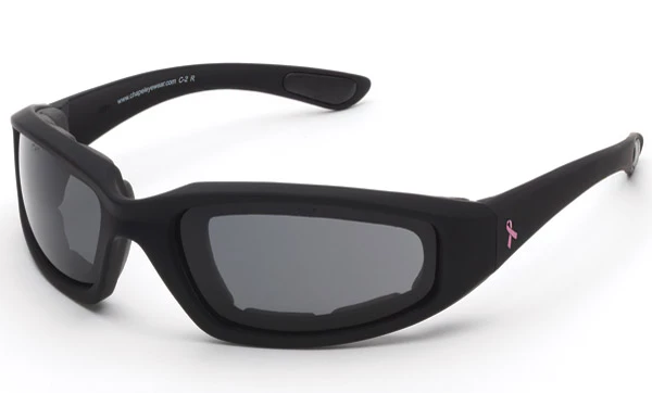Chap'el Breast Cancer Awareness Pink Ribbon Padded Sunglasses With Smoke Lens 1 Chap'el Breast Cancer Awareness Pink Ribbon Padded Sunglasses With Smoke Lens