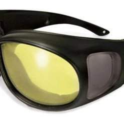 Global Vision Eyewear Outfitter 24 Photochromic Black Sunglasses With Yellow Lens