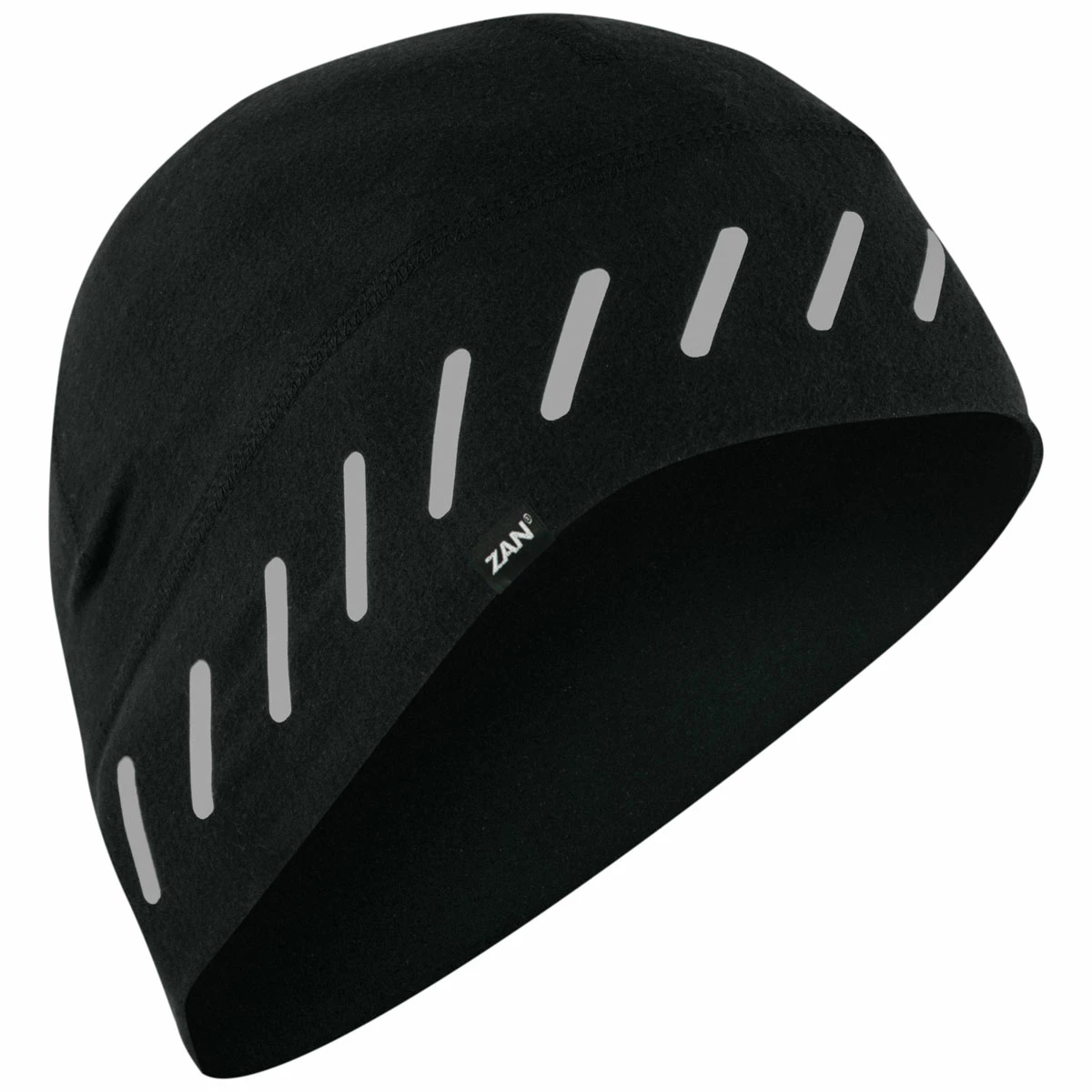 ZAN Headgear Sportflex Reflective Black Beanie 1 ZAN Headgear Sportflex Reflective Black Beanie