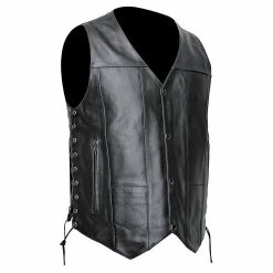 Street & Steel Men's 2nd Amendment Black Leather Vest 9 Street & Steel Men's 2nd Amendment Black Leather Vest -Motorcycle Accessories Shop 540 2976 C V3