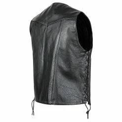 Street & Steel Men's 2nd Amendment Black Leather Vest 10 Street & Steel Men's 2nd Amendment Black Leather Vest -Motorcycle Accessories Shop 540 2976 D V3