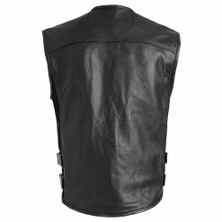 Street & Steel Men's Concord Black Leather Vest 7 Street & Steel Men's Concord Black Leather Vest -Motorcycle Accessories Shop 540 3065 D V3