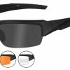 Wiley X Valor Matte Black Frame Changeable Sunglasses