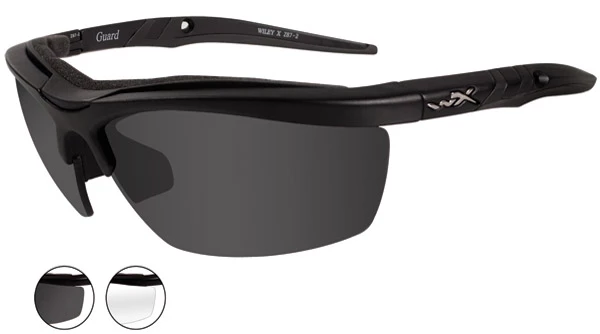 Wiley X Guard Matte Black Frame Changeable Sunglasses 1 Wiley X Guard Matte Black Frame Changeable Sunglasses