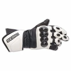 Sedici Women's Mona Black/White Leather Gloves