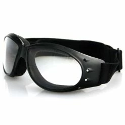 Bobster Cruiser Goggles, Black Frame, Anti-fog Clear Lens