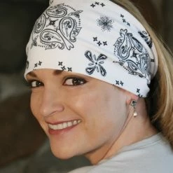 That's A Wrap Bandana White Knotty Band
