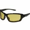 Chap'el Padded Black Frame Sunglasses With Night Driving Lens