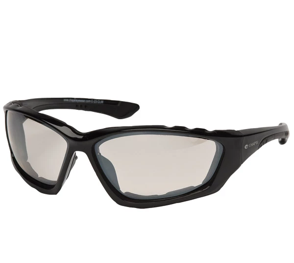 Chap'el Padded Black Frame With Clear Mirror Lens 1 Chap'el Padded Black Frame With Clear Mirror Lens