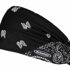 Schampa Mini Doo-Z Black And White Paisley Headband