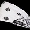 Schampa Mini Doo-Z White And Black Paisley Headband