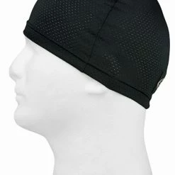 Schampa Black Mesh Stretch Skull Cap