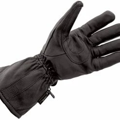 J&P Cycles Black Deerskin Waterproof Gloves