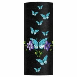 Hair Glove Turqoise Butterflies & Rhinestones Hair Glove