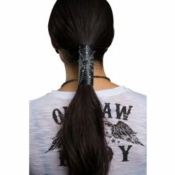 Hair Glove Spider Web & Rhinestones Hair Glove