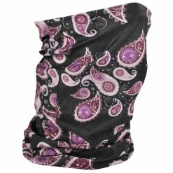 ZAN Headgear Fleece Lined Purple Paisley Motley Tube