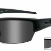 Wiley X WX Saint Smoke Gray/Clear Lens W/Matte Black Sunglasses