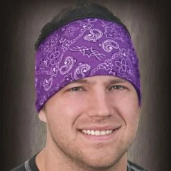 That's A Wrap Purple Bandana Knotty Band