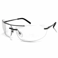 Chap'el C-167 Gunmetal Frame/Clear Mirror Lens Safety Glasses