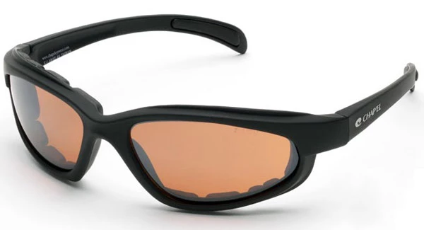 Chap'el C-1 Black Frame/NightDriving Lens Padded Sunglasses 1 Chap'el C-1 Black Frame/NightDriving Lens Padded Sunglasses