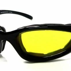 Chap'el C-22 Black Frame/NightDriving Lens Padded Sunglasses