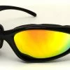 Chap'el C-22 Black Frame/Red Revo Lens Padded Sunglasses
