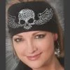 That's A Wrap Skull Winged Black Knotty Head Band
