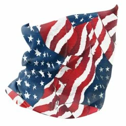ZAN Headgear Waving American Flag Fleece Lined Motley Tube