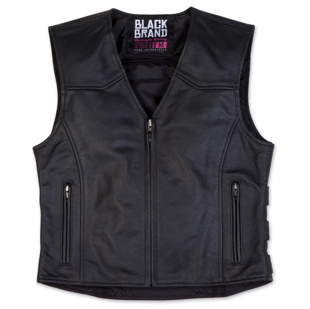 Black Brand Women's Seraph Black Leather Vest 1 Black Brand Women's Seraph Black Leather Vest