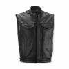 Highway 21 Men's Magnum Black Leather Vest