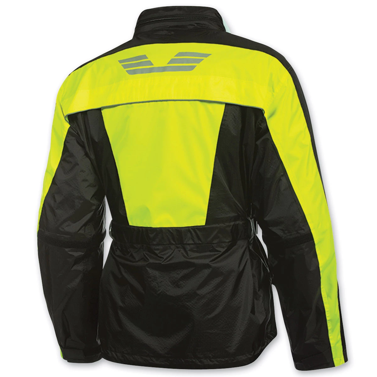 Olympia Moto Sports Unisex New Horizon Neon Yellow Rain Jacket 2 Olympia Moto Sports Unisex New Horizon Neon Yellow Rain Jacket - Image 2