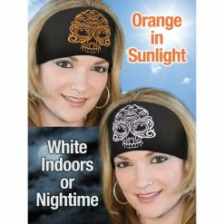 That's A Wrap Baroque Skull Solar Orange/Black Knotty Band