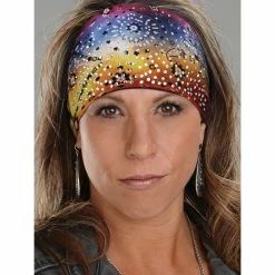 That's A Wrap Woodstock Blue/Red With Rhinestones Knotty Band