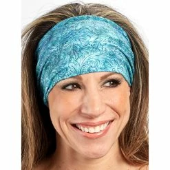 That's A Wrap Tooled Leather Blue Knotty Band