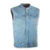 Highway 21 Iron Sights Club Collar Blue Denim Vest