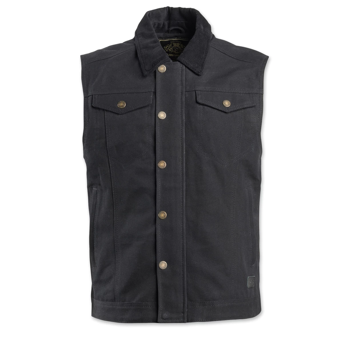 Roland Sands Design Men's Ramone Black Textile Vest 1 Roland Sands Design Men's Ramone Black Textile Vest