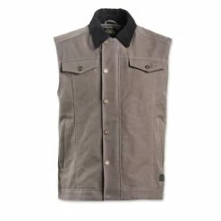 Roland Sands Design Men's Ramone Charcoal Textile Vest