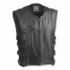 Highway 21 Men's Blockade Black Leather Vest